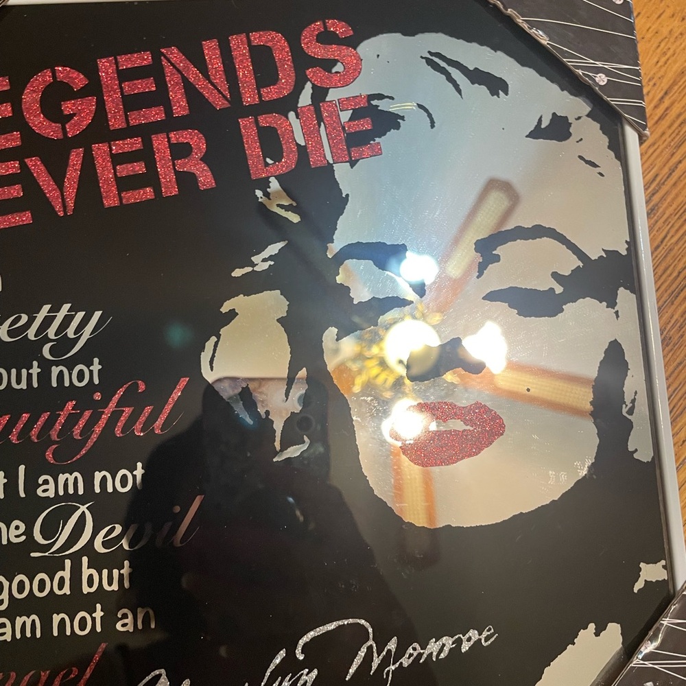 NEW Marilyn Monroe Art Legends Never Die Mirror Picture - Picture 5 of 7